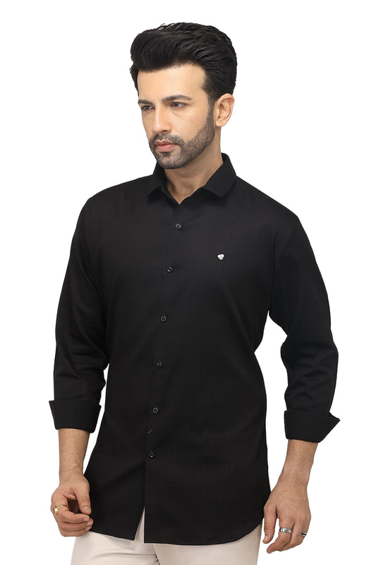 Black Check Shirt